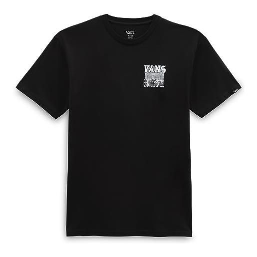 Vans reaper mind short sleeved t-shirt, t-shirt uomo, black, 