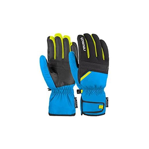 Reusch bradley r-tex® xt 4452 - guanti unisex con dita, design elegante, colore: blu/nero/giallo