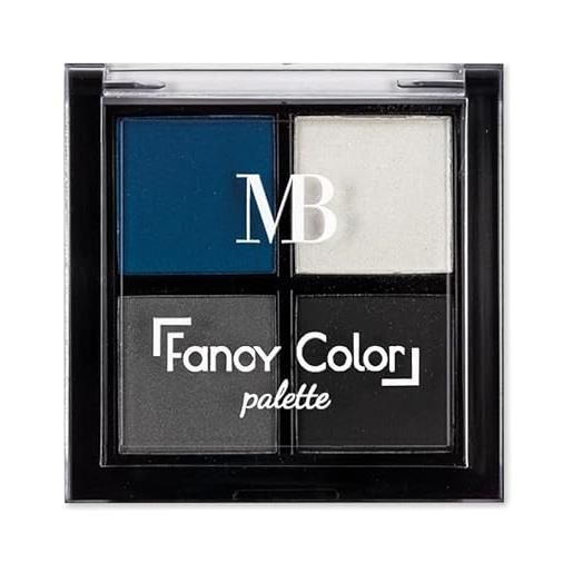 MB Milano - palette fancy color - assortimento di 4 ombretti - facile da lavorare - blu - made in italy