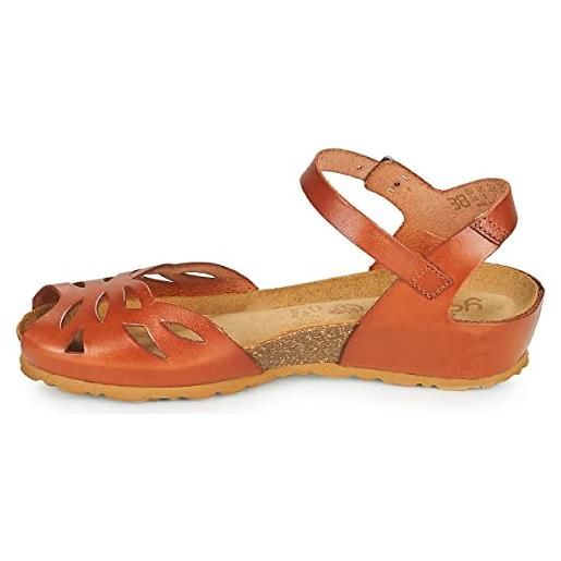 Yokono sandali monaco 003 in pelle marrone