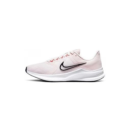 Nike downshifter 11, scarpe da corsa donna, light soft pink/black-magic ember-white, 41 eu