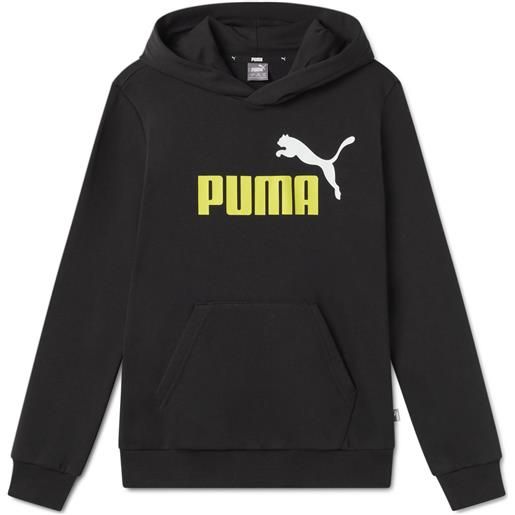 Puma felpa essential+ 2 col big logo black da bambino