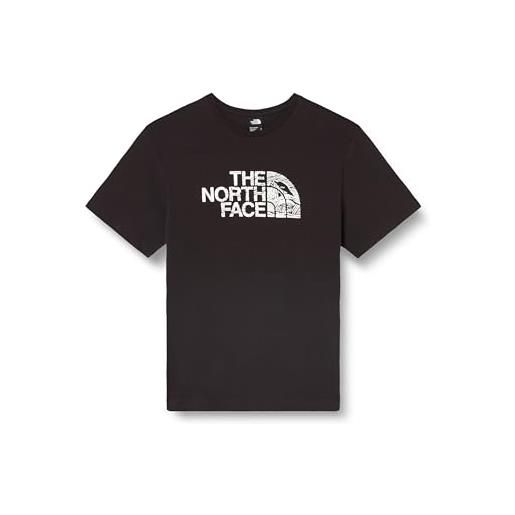 The North Face nf0a87nxjk3 m s/s woodcut dome tee t-shirt uomo black taglia l
