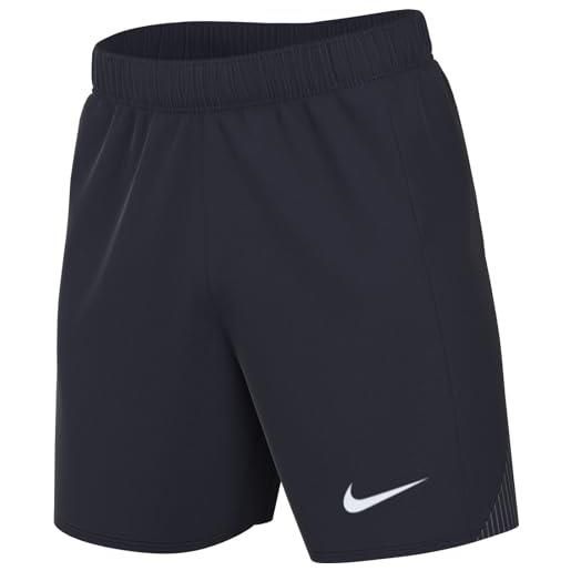 Nike m nk df acdpr24 short k pantaloncini mid thigh length, nero/bianco, 3xl uomo