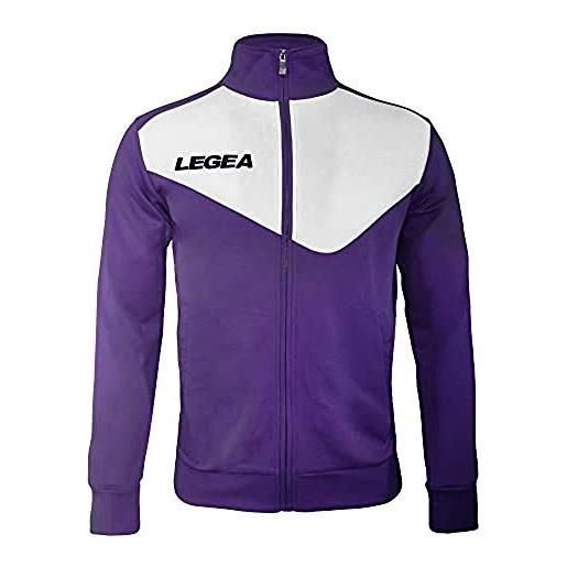 Legea giacca messico full zip, unisex - adulto, viola/bianco, s