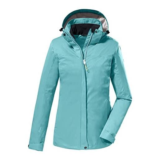 Killtec women's giacca funzionale/giacca outdoor con cappuccio staccabile - taglia corta kos 133 kg wmn jckt, rose, 19, 40826-000