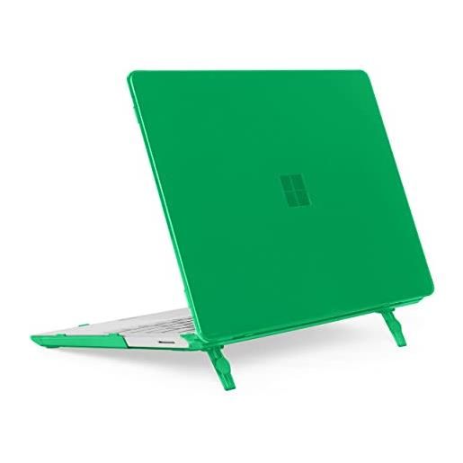 mCover custodia compatibile solo per microsoft surface laptop go 3/2 / 1 da 12,4 pollici 2020-2024 con touch screen (non compatibile con altri modelli di superficie) - verde