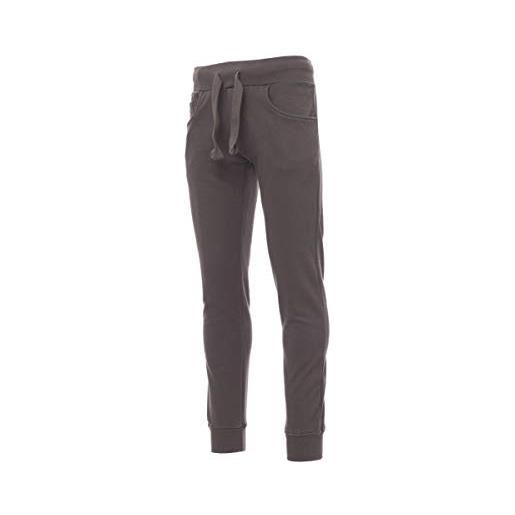 PAYPER pantalone da uomo in felpa freedom+ (m - smoke) anche con ricamo e stampa