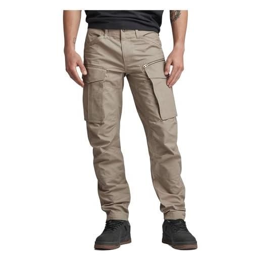 G-STAR RAW rovic zip 3d regular tapered pants, pantaloni uomo, grigio (elephant skin d02190-d213-g106), 32w / 34l