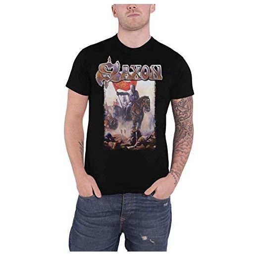 Saxon crusader t-shirt nero m
