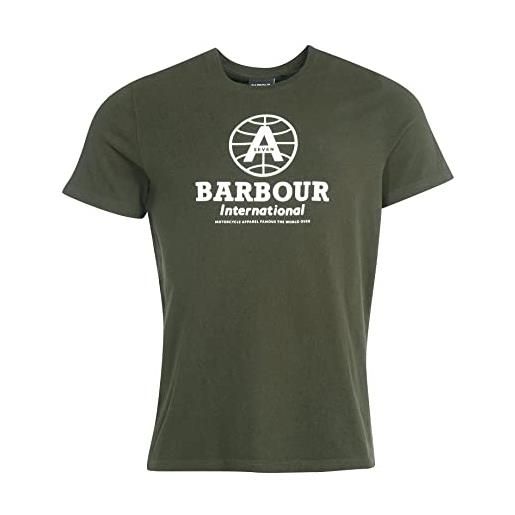 Barbour international archive a7 t-shirt forest, verde, m