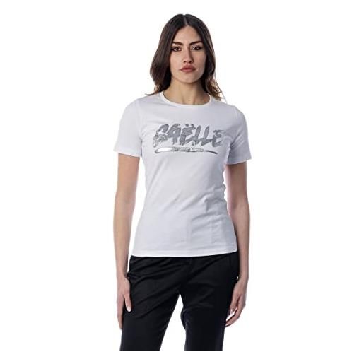 Gaelle t-shirt in bielastico mezza manica con stampa gbd11041stmm
