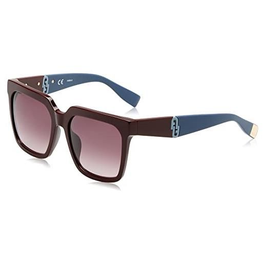 Furla sfu594 0g96 sunglasses plastic, standard, 55, bordeaux, unisex-adulto