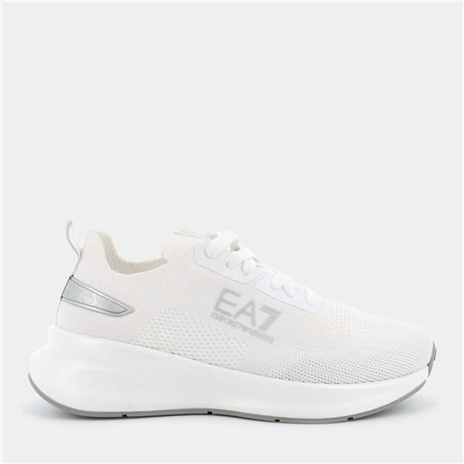 EA7 sneakers ea7 da donna , white+silver