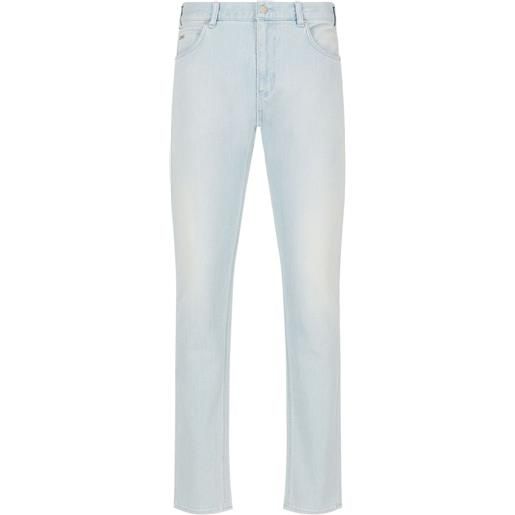Emporio Armani jeans slim j16 a vita bassa - blu