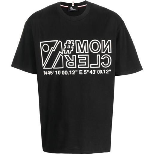 Moncler Grenoble t-shirt con stampa - nero