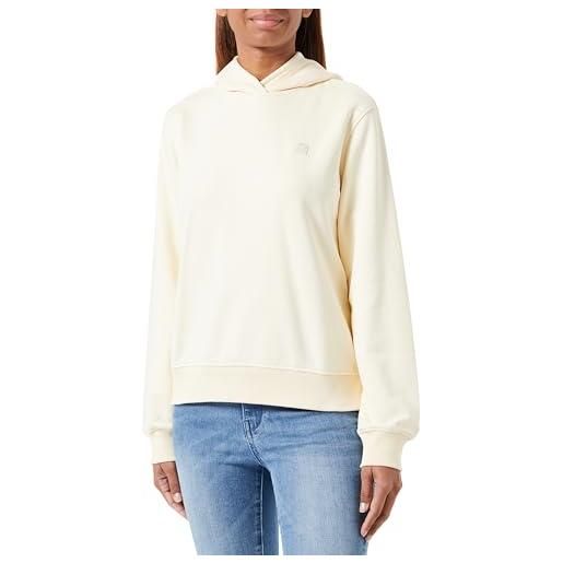 Calvin Klein Jeans ck embro badge regular hoodie j20j223227 felpe con cappuccio, giallo (vanilla), s donna