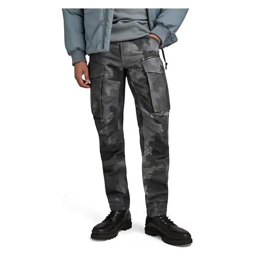 G-STAR RAW rovic zip 3d regular tapered pants, pantaloni uomo, multicolore (dk black blurry camo d02190-d326-g144), 30w / 32l