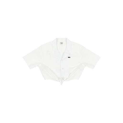 Wrangler maglietta tie resort, worn white, xl donna