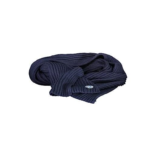 NORTH SAILS cotton blend scarf sciarpa, navy blue, one size uomo