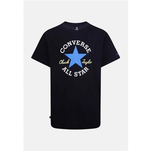 Converse cnvb sustainable core ss t-shirt m/m nera logo azz junior bimbo