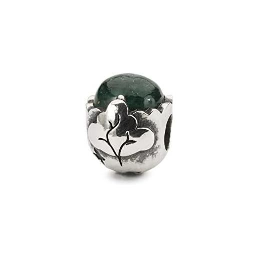 Trollbeads - beads doni della terra" tagbe-00280 in argento 925 e avventurina verde collezione day 2021-15647