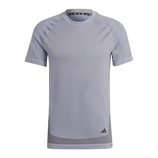 Adidas yoga sml tee, t-shirt uomo, silver violet/grey five, l