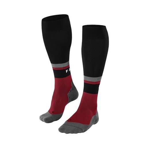 FALKE ru compression energy m kh filo funzionale con compressione 1 paio, calzini da corsa uomo, rosso scarlet 8070 stripe, 39-42