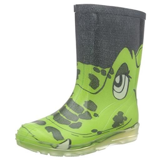 Beck croco, stivali di gomma bambini e ragazzi, verde (green), 31 eu