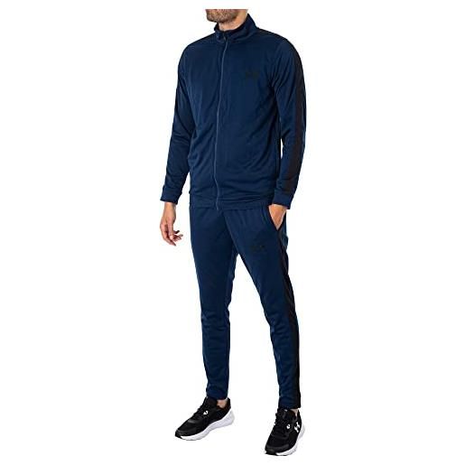 Under Armour knit track suit sport jacket, blu, m uomo