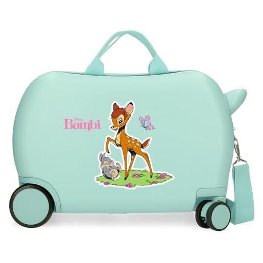 Disney joumma Disney classici valigia per bambini blu 45 x 31 x 20 cm rigida abs 24,6 l 2 kg 4 ruote bagaglio mano, blu, valigia per bambini