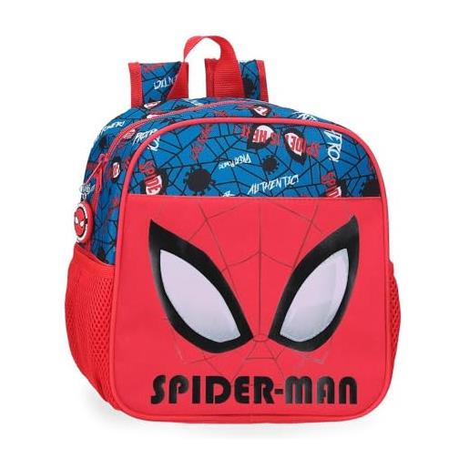 Marvel joumma spiderman authentic zaino asilo rosso 21 x 25 x 10 cm poliestere 5,25 l, rosso, zaino asilo