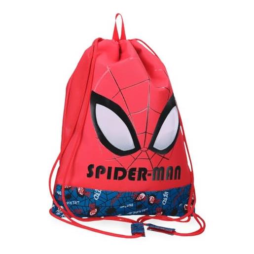 Marvel joumma spiderman authentic zaino sacco rosso 32x42 cm poliestere l, rosso, zaino sacco