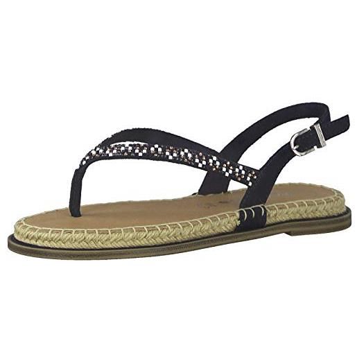 Tamaris donna sandali, signora flip-flop, sandalo, sandaletto, comodo, leggero, estate, spiaggia, navy, 36 eu / 3.5 uk