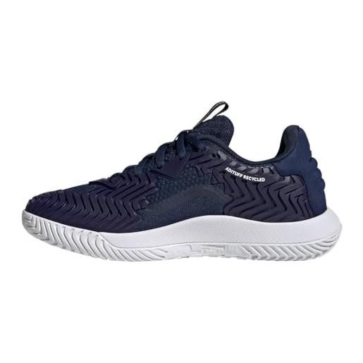 adidas solematch control m, shoes-low (non football) uomo, team navy blue 2/matte silver/ftwr white, 41 1/3 eu