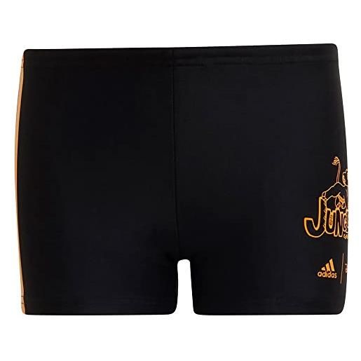Adidas lion king brief, costume da nuoto bambino, black/semi solar gold, 2-3a