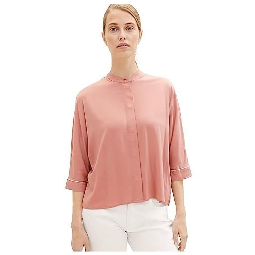 TOM TAILOR camicia basic loose fit, 32224-fading rose, 44 donna