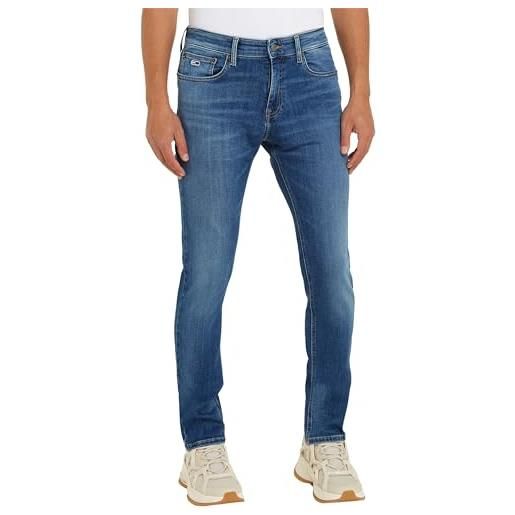 Tommy Jeans scanton slim bh1233 dm0dm18723 pantaloni di jeans, denim (denim medium), 33w / 30l uomo
