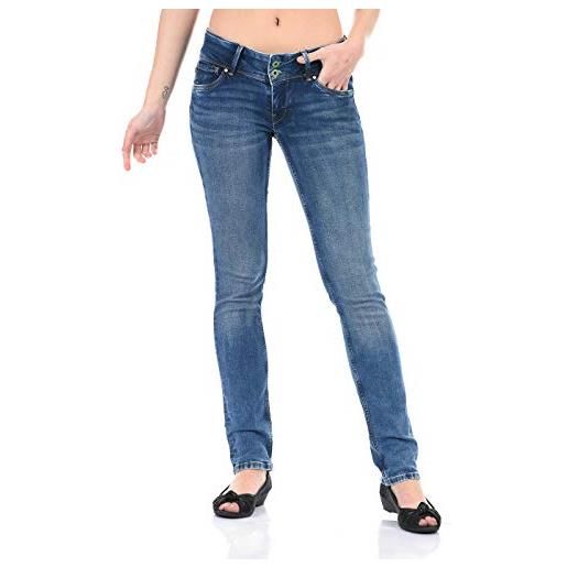 Pepe Jeans vera jeans slim, blu (denim ww7), 27w / 32l donna