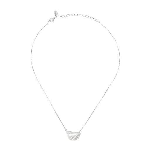 Breil gioiello collezione plisse', collane da donna in acciaio colore argento misura unica con senza pietre - tj3549