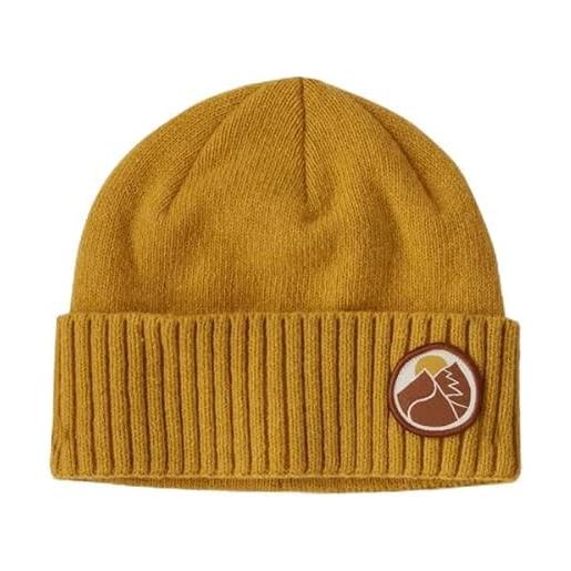 Patagonia brodeo beanie headwear, slow going patch: cabin gold, taglia unica unisex-adulto