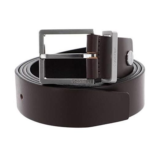 Calvin Klein cintura uomo casual belt 3.5 cm cintura in pelle, nero (black), 90 cm