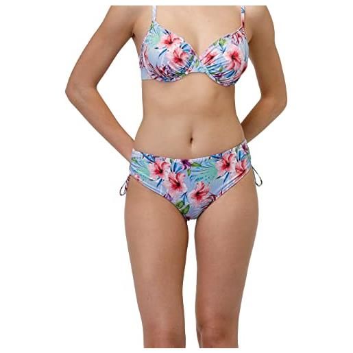 Lovable slip alto con coulisse colorful printed micro bikini, fiori tropical, m donna