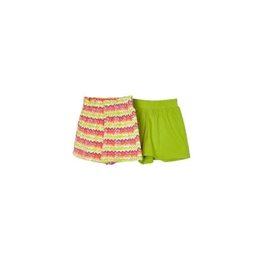 Mayoral set 2 pantaloni corti per bambine e ragazze kiwi 7 anni (122cm)