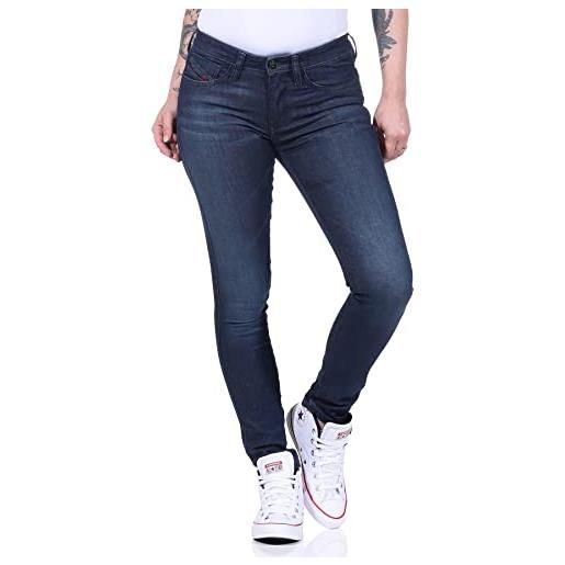 Diesel jeans elasticizzati da donna skinzee-xp rb011 skinny d. Blue, blu scuro, 29w x 32l