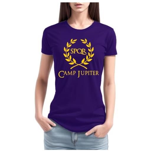 FANTA UNIVERSE FOR WIZARDS AND OTAKU training camp rome - t-shirt donna - 100% cotone (s, viola)