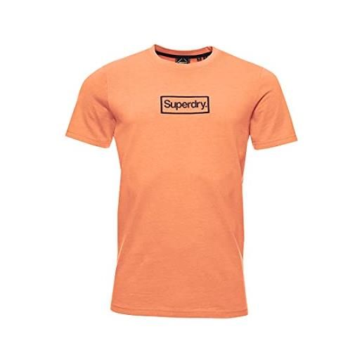Superdry cl ac tee t-shirt, arancio ricciato, s uomo