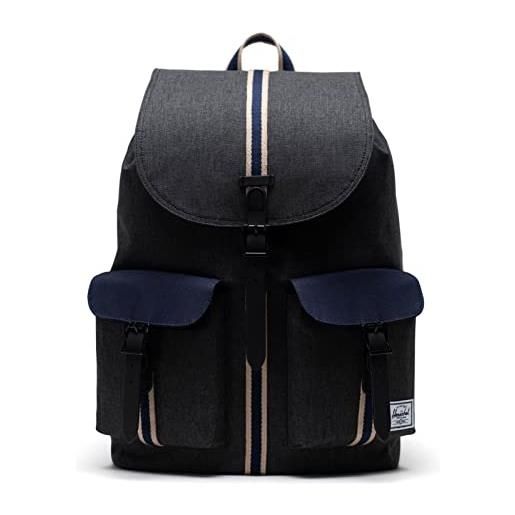Herschel dawson backpack black crosshatch/peacoat