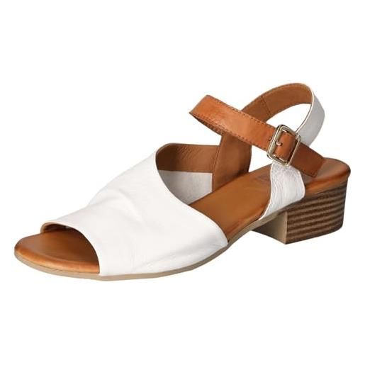 2Go Fashion 8968-802, sandali con tacco donna, bianco, 38 eu