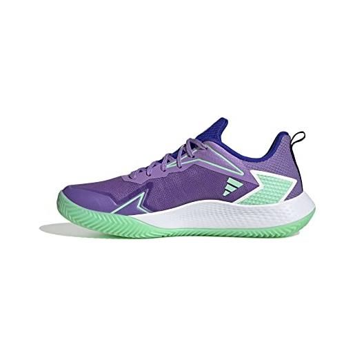 Adidas defiant speed w clay, sneaker donna, violet fusion/silver met. /pulse mint, 40 2/3 eu
